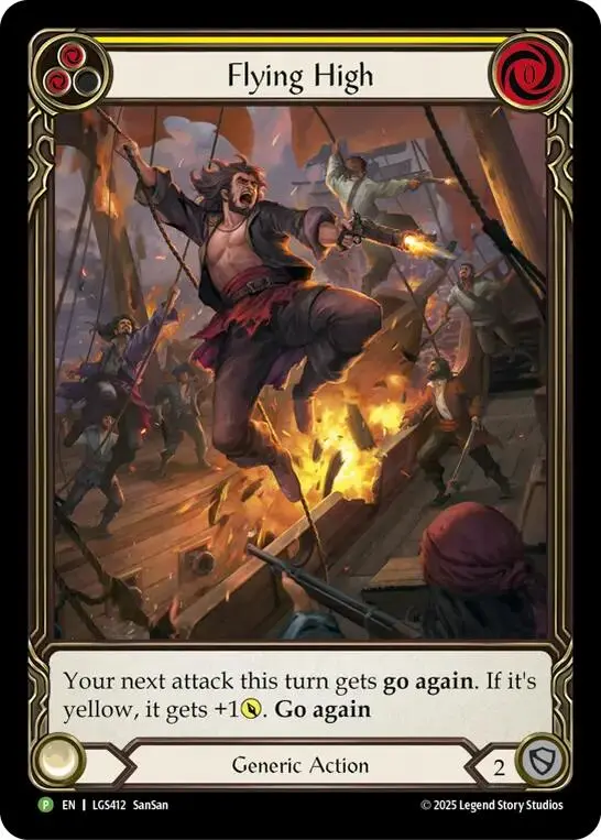 Flying High (Yellow) [Lgs412] (Promo)  Rainbow Foil 1