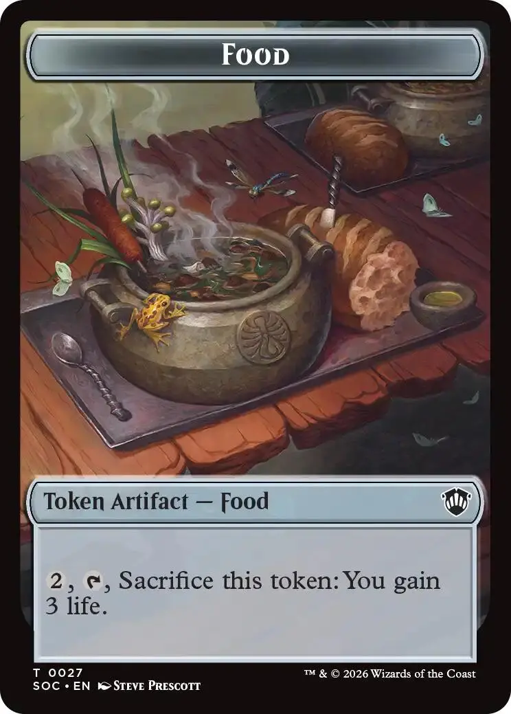 Food // Frog Lizard Double-Sided Token [Secrets Of Strixhaven Commander Tokens] 1