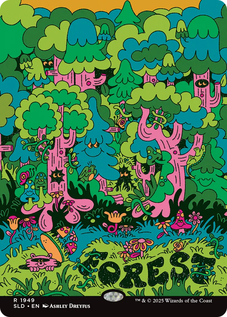 Forest (1949) (Rainbow Foil) [Secret Lair Drop Series] 1
