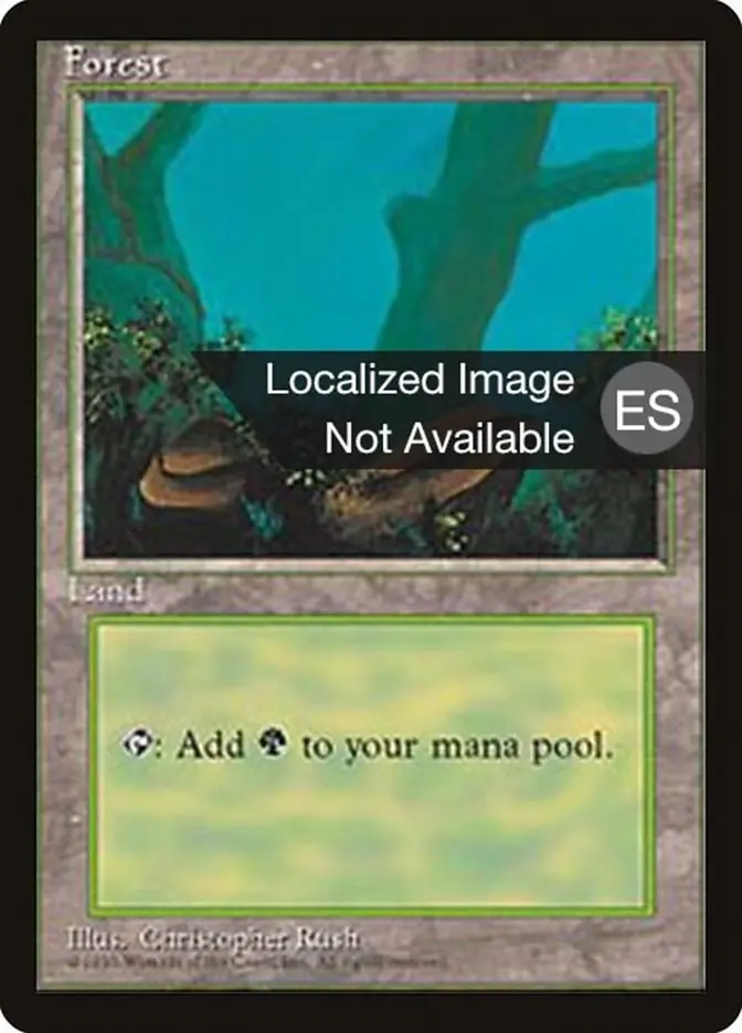 Forest (A) [Fourth Edition (Foreign Black Border)] 1