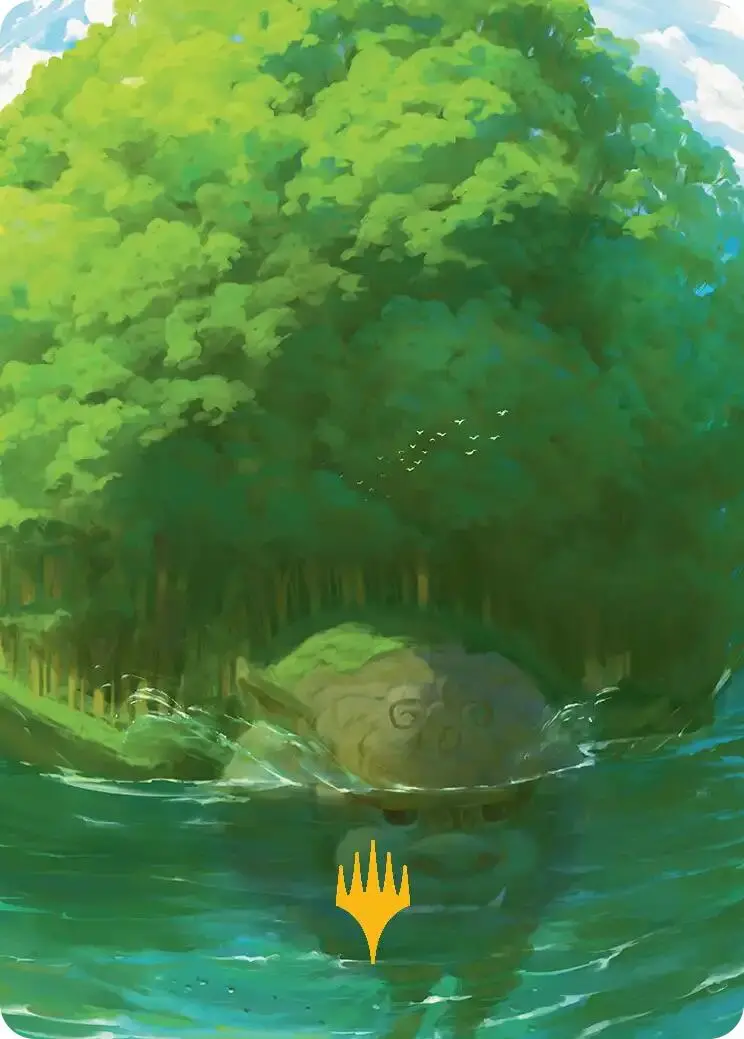 Forest Art Card (Gold-Stamped Planeswalker Symbol) [Avatar: The Last Airbender Art Series] 1