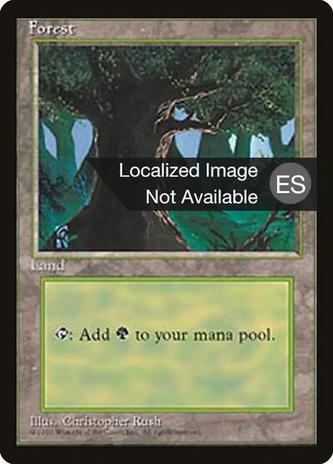 Forest (C) [Fourth Edition (Foreign Black Border)] 1
