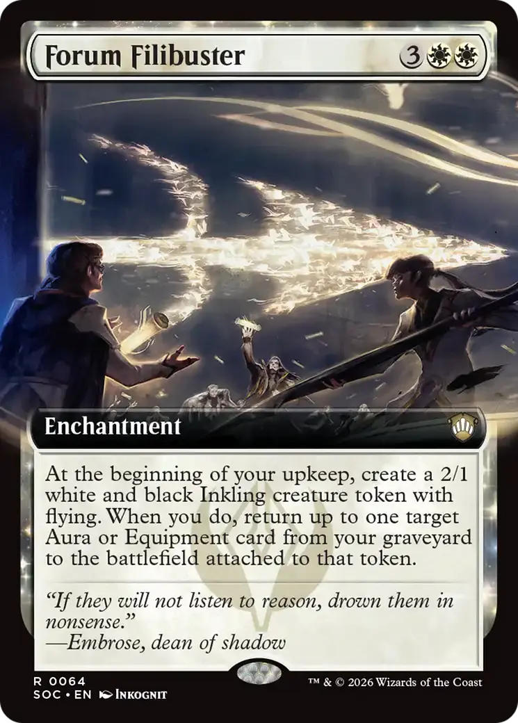 Forum Filibuster (Extended Art) [Secrets Of Strixhaven Commander] 1