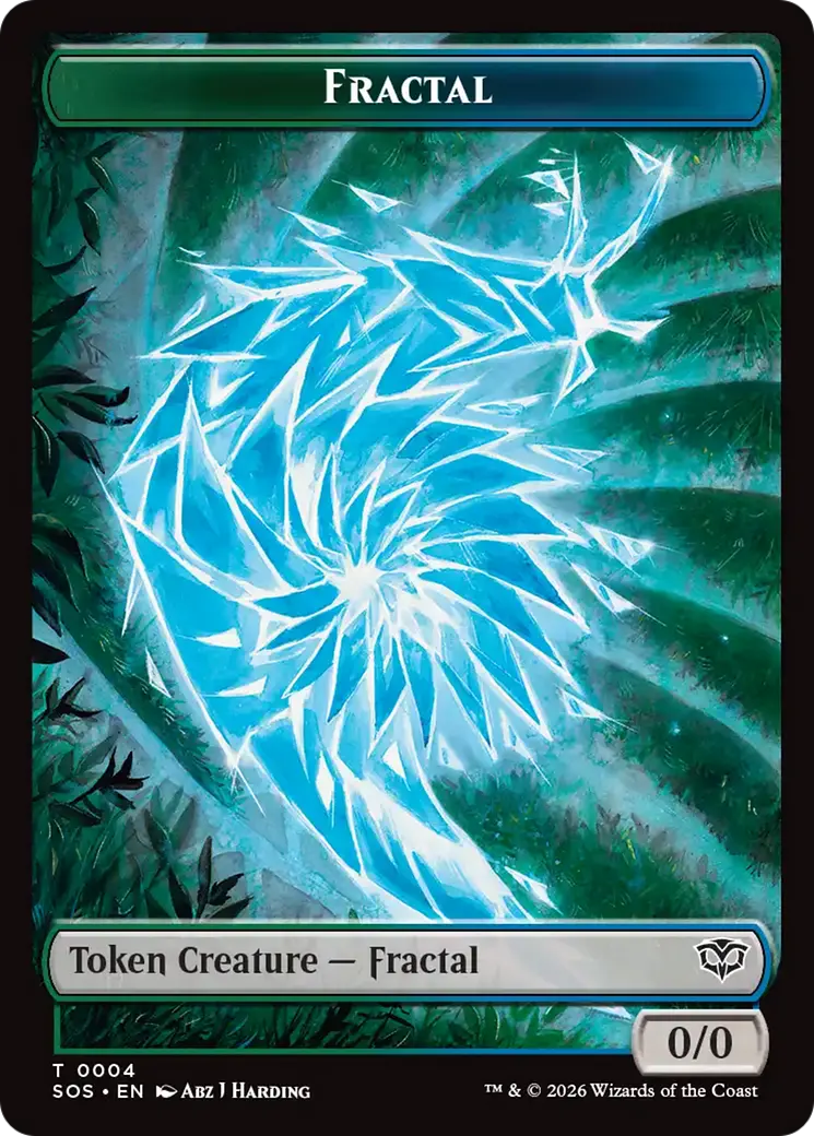 Fractal (0004) // Inkling (006) Double-Sided Token [Secrets Of Strixhaven Tokens] 1