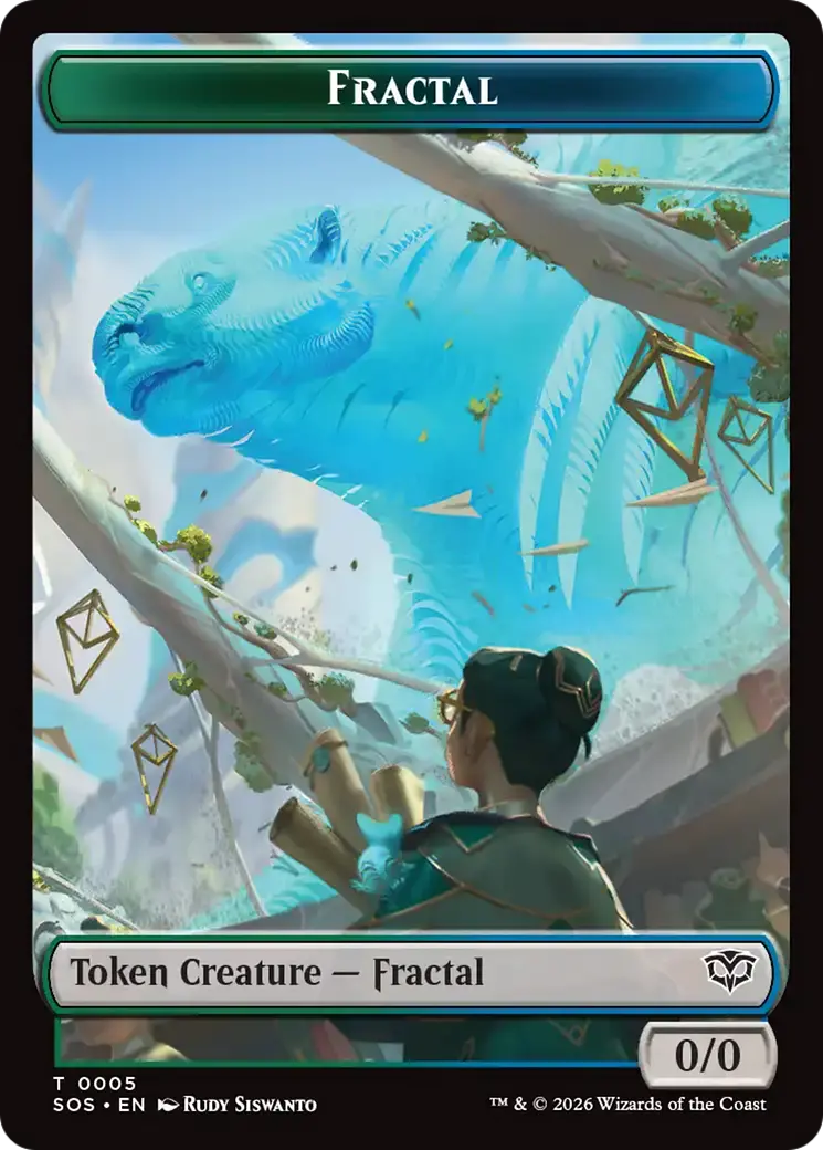 Fractal (0005) // Pest (0009) Double-Sided Token [Secrets Of Strixhaven Tokens] 1