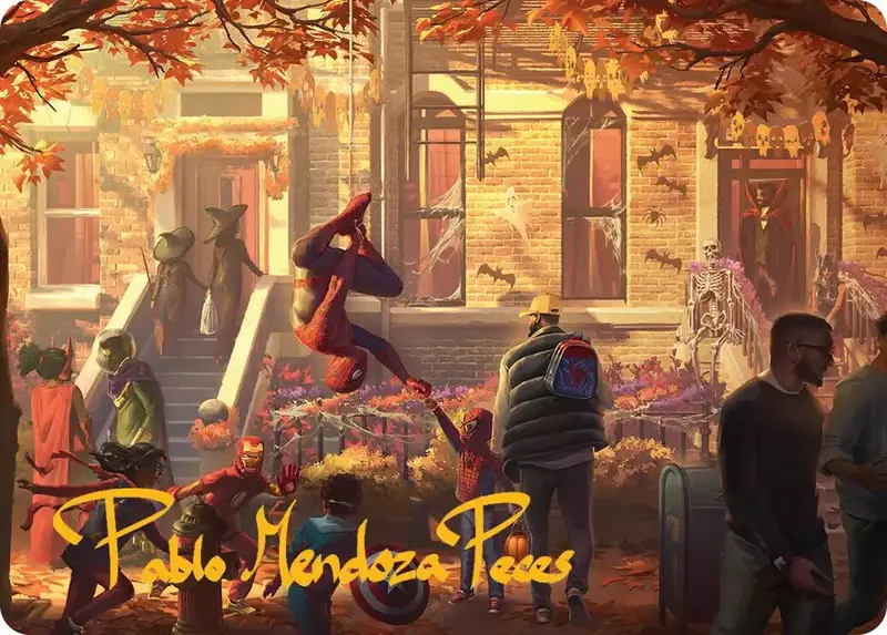 Friendly Neighborhood Art Card (Gold-Stamped Signature) [Marvel's Spider-Man Art Series] 1