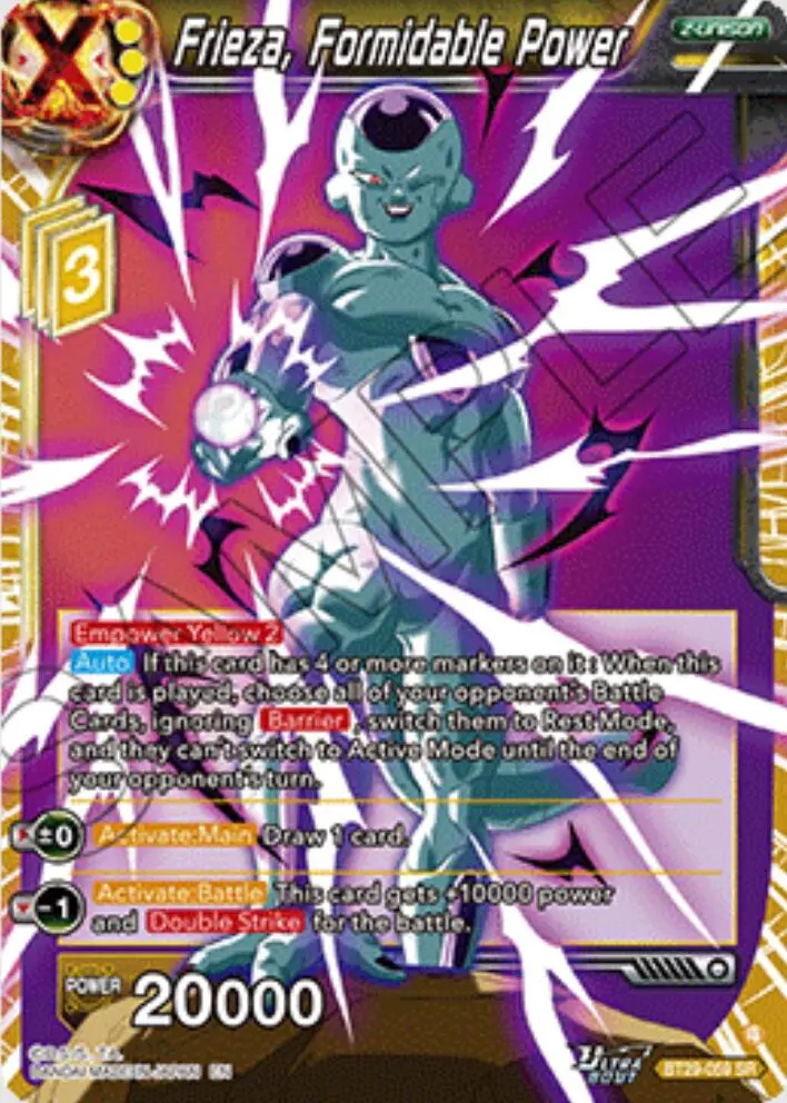 Frieza, Formidable Power (Bt29-059) [Fearsome Rivals] 1