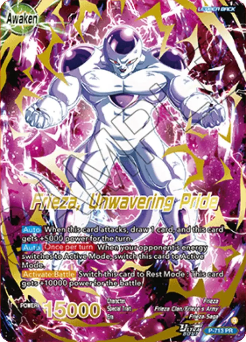 Frieza // Frieza, Unwavering Pride (Gold Stamped) (P-713) [Promotion Cards] 1