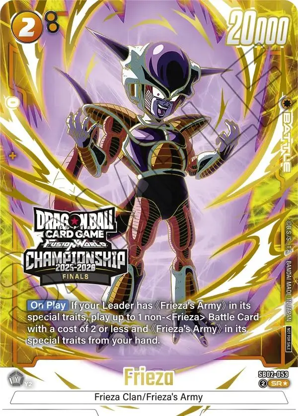 Frieza (Sb02-053) (Championship 2025-2026 Finals) [Fusion World Tournament Cards] 1