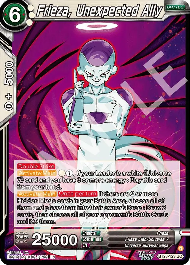Frieza, Unexpected Ally (Bt28-123) [Prismatic Clash] 1