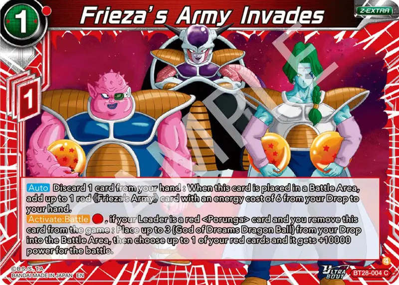 Frieza's Army Invades (Bt28-004) [Prismatic Clash] 1