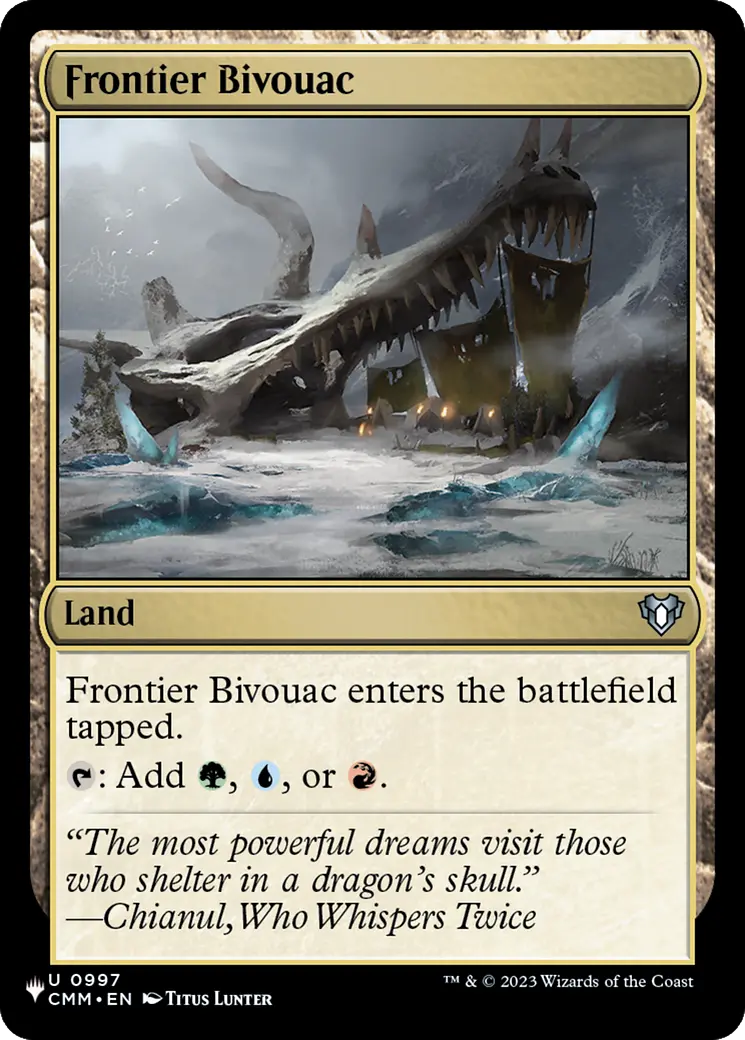 Frontier Bivouac (Cmm) [The List] 1