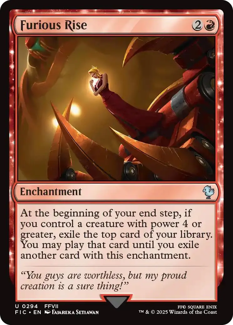 Furious Rise (Surge Foil) [Final Fantasy Commander] 1