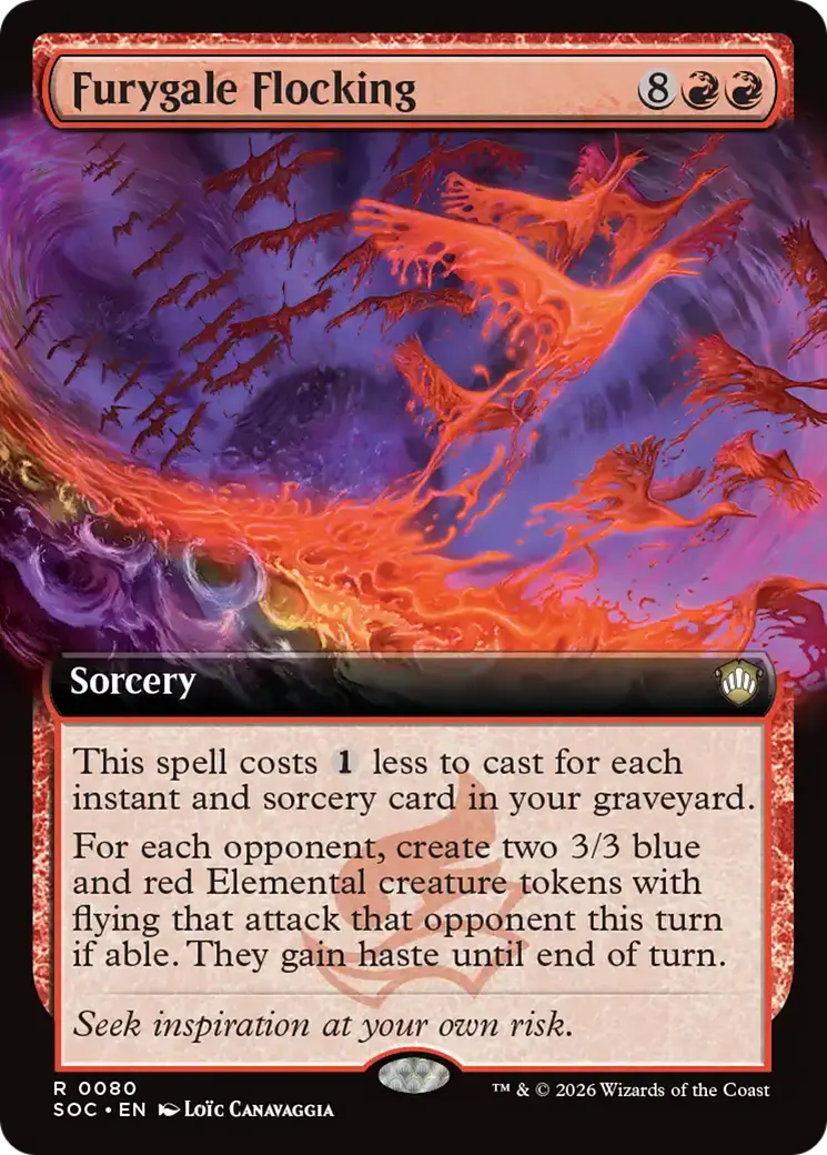 Furygale Flocking (Extended Art) [Secrets Of Strixhaven Commander] 1