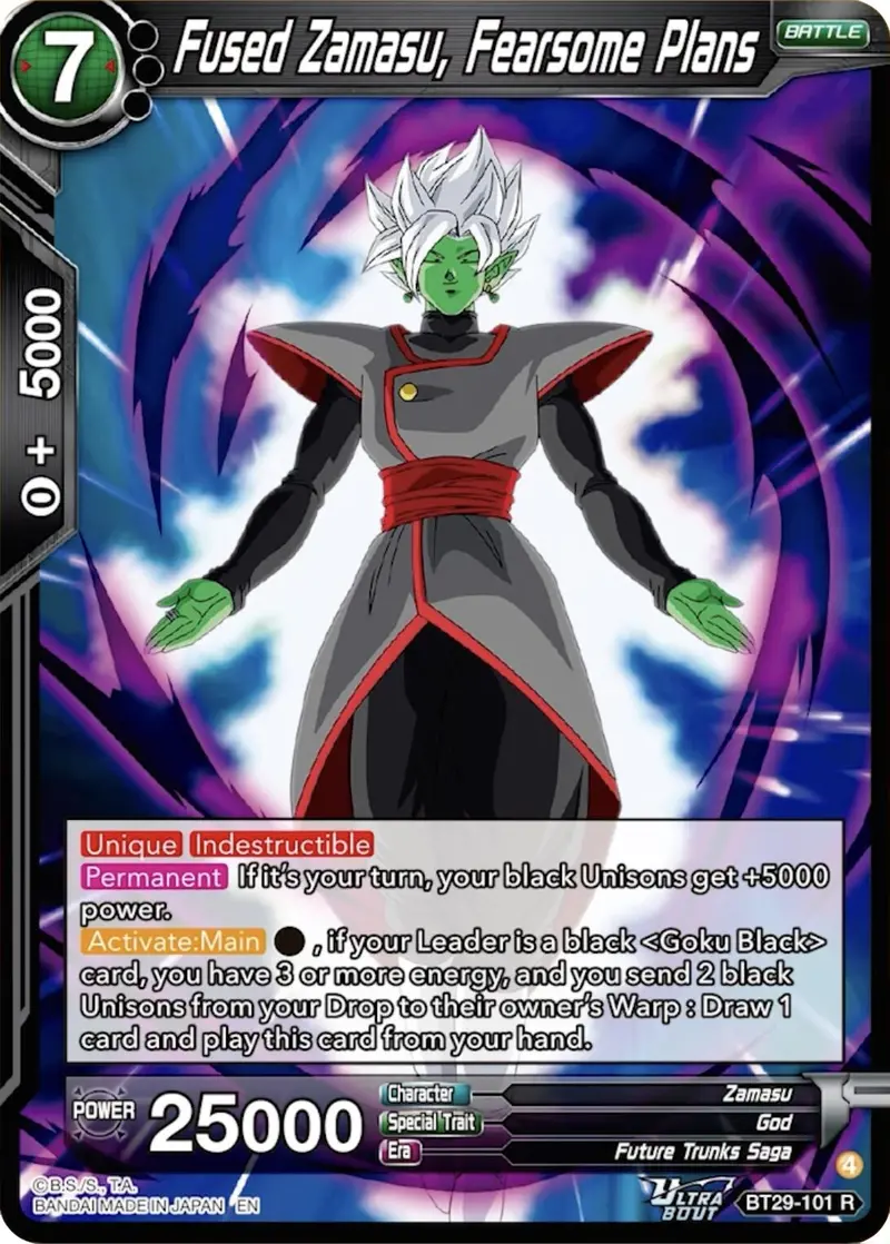 Fused Zamasu, Fearsome Plans (Bt29-101) [Fearsome Rivals] 1