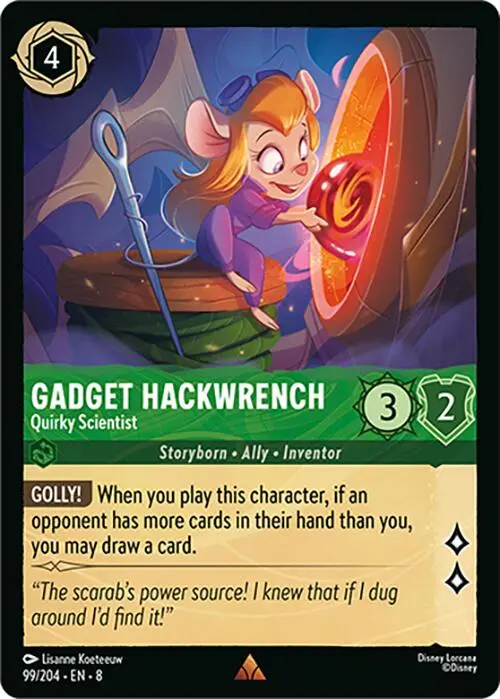 Gadget Hackwrench - Quirky Scientist (99/204) [Reign Of Jafar] 1