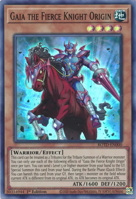 Gaia The Fierce Knight Origin [Rotd-En000] Super Rare 1