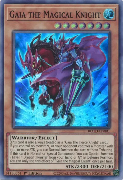 Gaia The Magical Knight [Rotd-En001] Super Rare 1