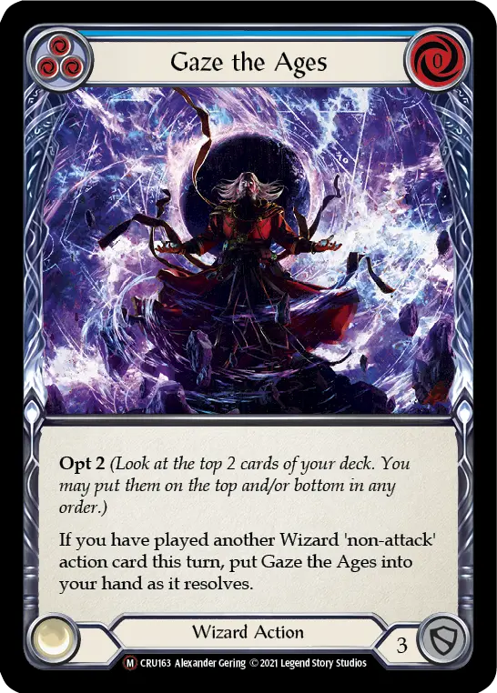 Gaze The Ages (Rainbow Foil) [Cru163-Rf] Unlimited Rainbow Foil 1
