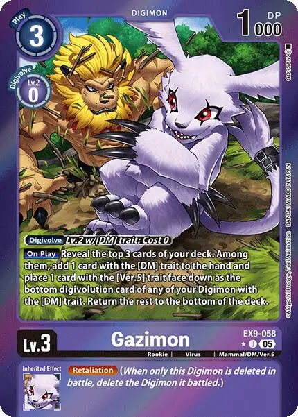 Gazimon [Ex9-058] (Limited Foil) [Versus Monsters] 1