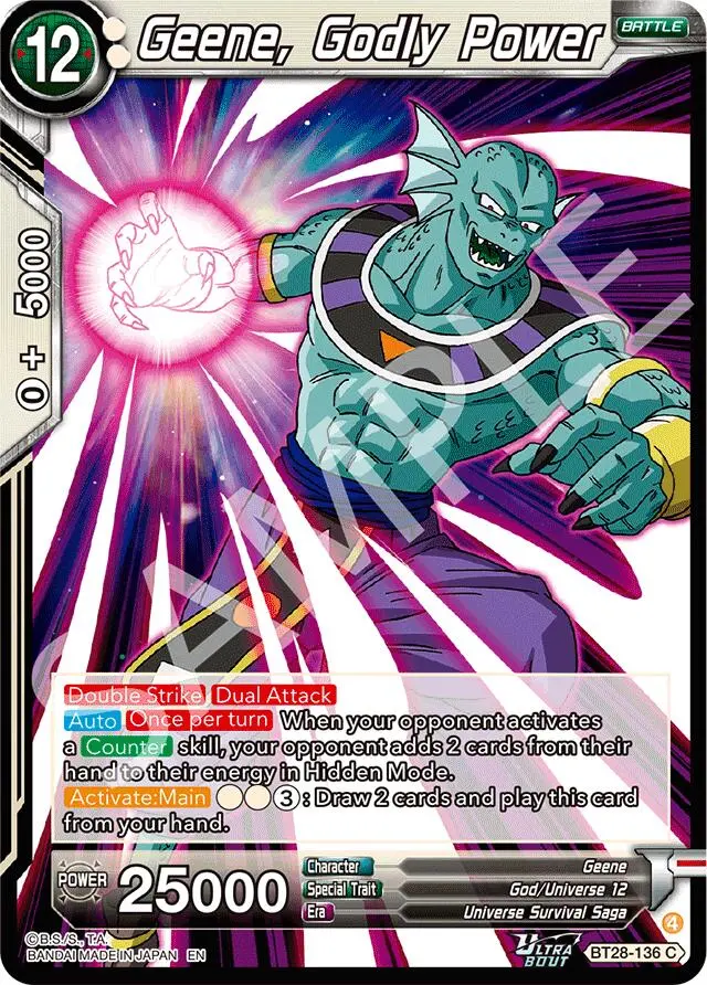 Geene, Godly Power (Bt28-136) [Prismatic Clash] 1