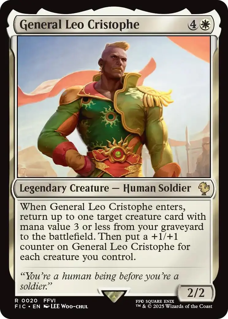 General Leo Cristophe (Surge Foil) [Final Fantasy Commander] 1