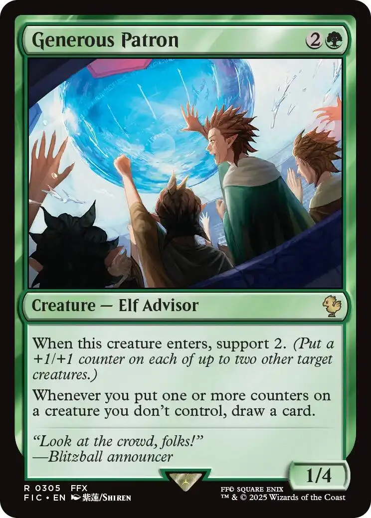 Generous Patron (Surge Foil) [Final Fantasy Commander] 1