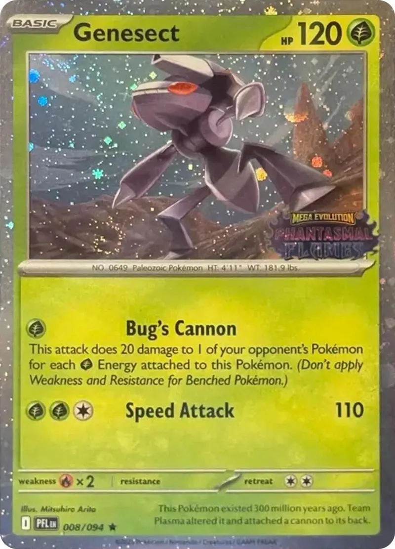 Genesect (008/094) (Cosmos Holo) (Best Buy Exclusive) [Miscellaneous Cards] 1