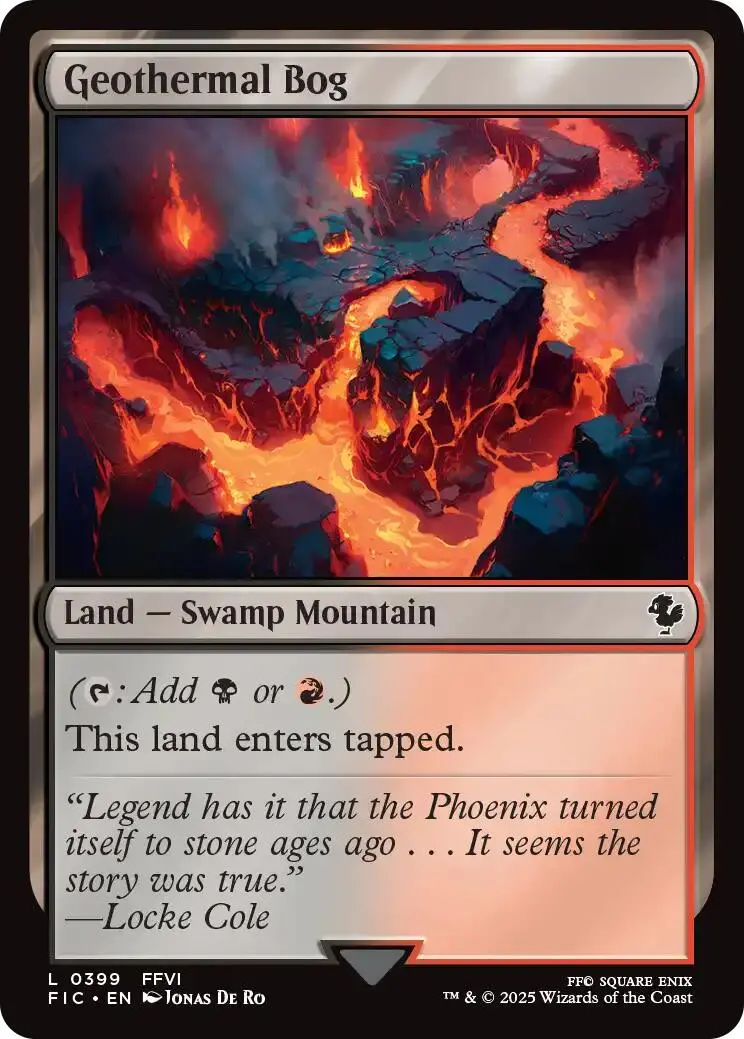 Geothermal Bog (Surge Foil) [Final Fantasy Commander] 1