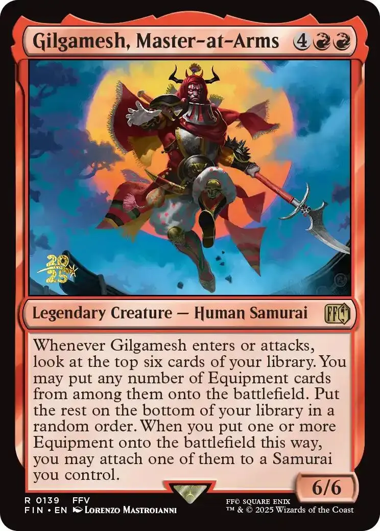 Gilgamesh, Master-At-Arms [Final Fantasy Prerelease Promo] 1
