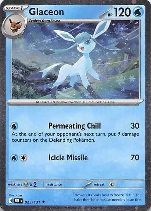 Glaceon (025/131) (Cosmos Holo) [Miscellaneous Cards] 1