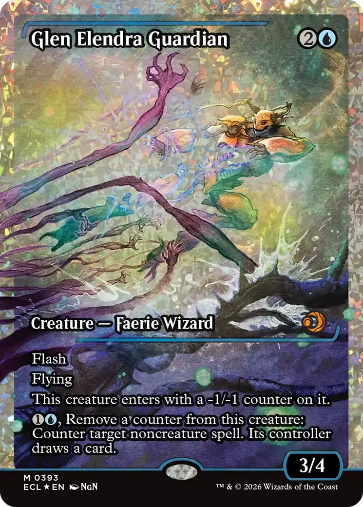 Glen Elendra Guardian (0393) (Showcase) (Fracture Foil) [Lorwyn Eclipsed] 1