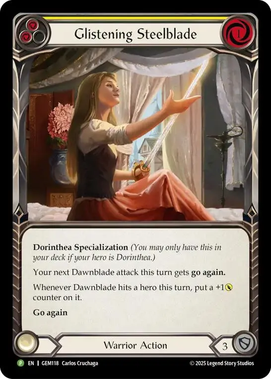 Glistening Steelblade [Gem118] (Gem Pack 4)  Rainbow Foil 1