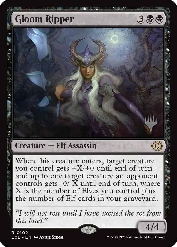 Gloom Ripper [Lorwyn Eclipsed Promos] 1