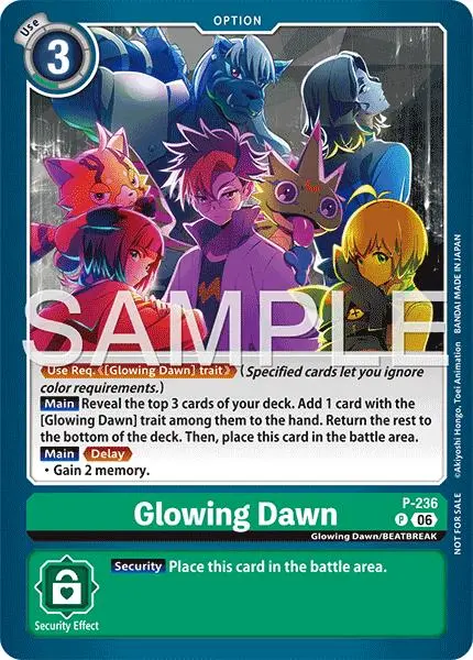 Glowing Dawn [P-236] (Store Tournament 2026 Vol. 2 Participation Pack) [Promotional Cards] 1