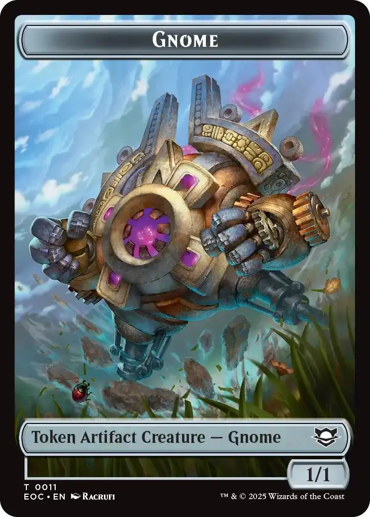 Gnome // Golem (0014) Double-Sided Token [Edge Of Eternities Tokens] 1