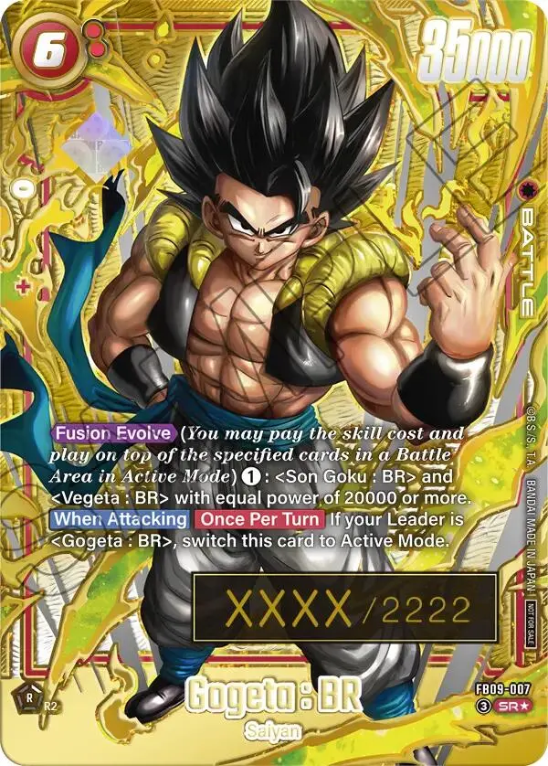 Gogeta : Br (Fb09-007) (Serial Numbered) [Fusion World Tournament Cards] 1