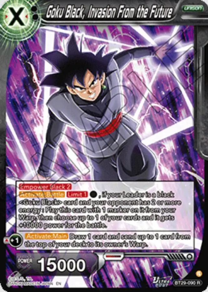 Goku Black, Invasion From The Future (Bt29-090) [Fearsome Rivals] 1