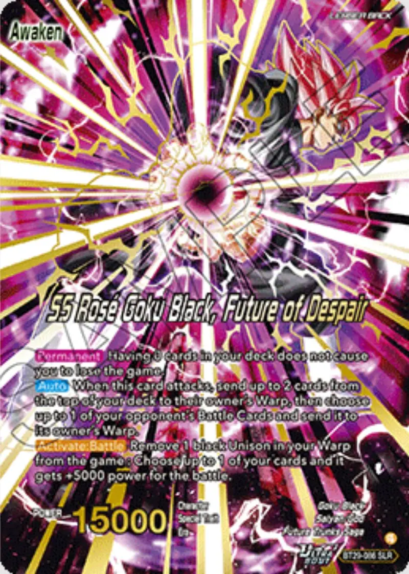 Goku Black // Ss Rose Goku Black, Future Of Despair (Slr) (Bt29-086) [Fearsome Rivals] 1