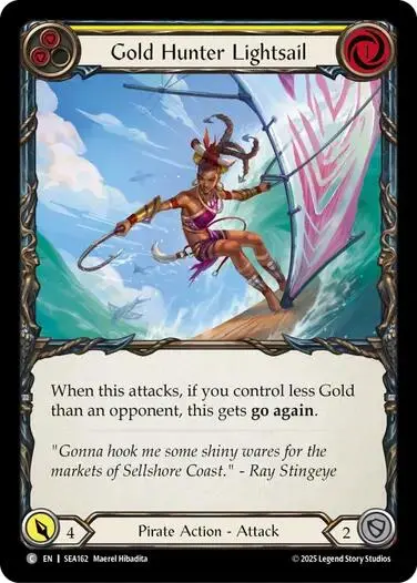 Gold Hunter Lightsail [Sea162] (High Seas)  Rainbow Foil 1