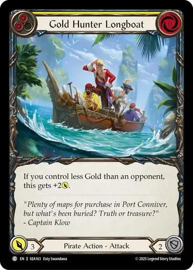 Gold Hunter Longboat [Sea163] (High Seas)  Rainbow Foil 1