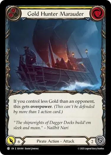 Gold Hunter Marauder [Sea164] (High Seas)  Rainbow Foil 1