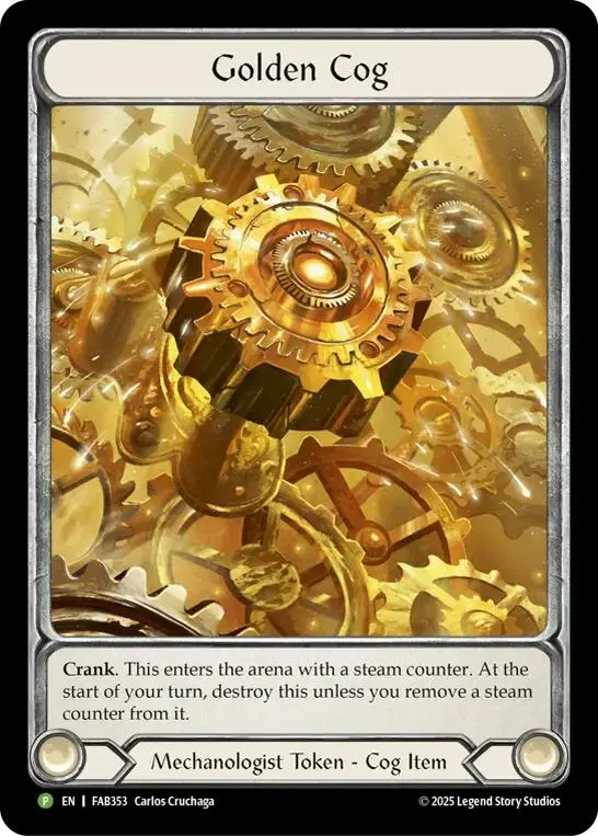 Golden Cog (Fab353) [Fab353] (Promo)  Cold Foil 1