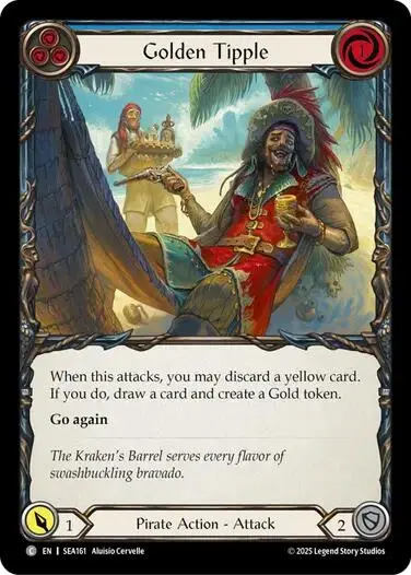 Golden Tipple (Blue) [Sea161] (High Seas)  Rainbow Foil 1