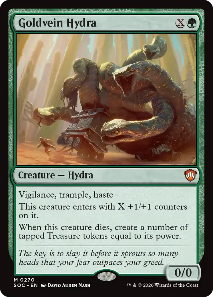 Goldvein Hydra [Secrets Of Strixhaven Commander] 1