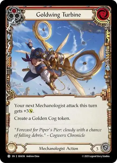Goldwing Turbine (Red) [Sea036] (High Seas)  Rainbow Foil 1