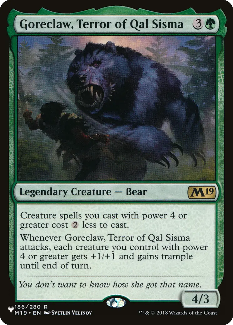 Goreclaw, Terror Of Qal Sisma [The List] 1