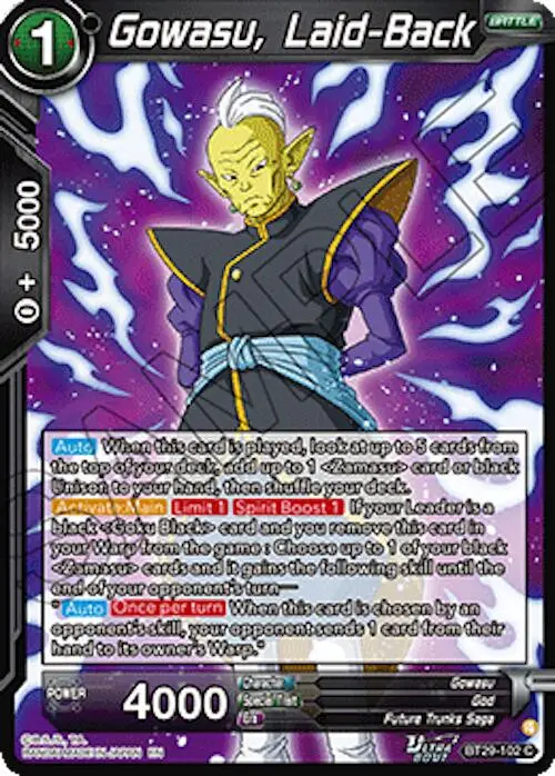 Gowasu, Laid-Back (Bt29-102) [Fearsome Rivals] 1