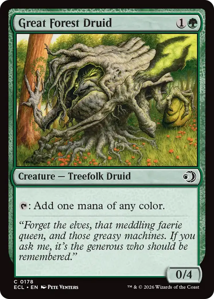 Great Forest Druid [Lorwyn Eclipsed] 1