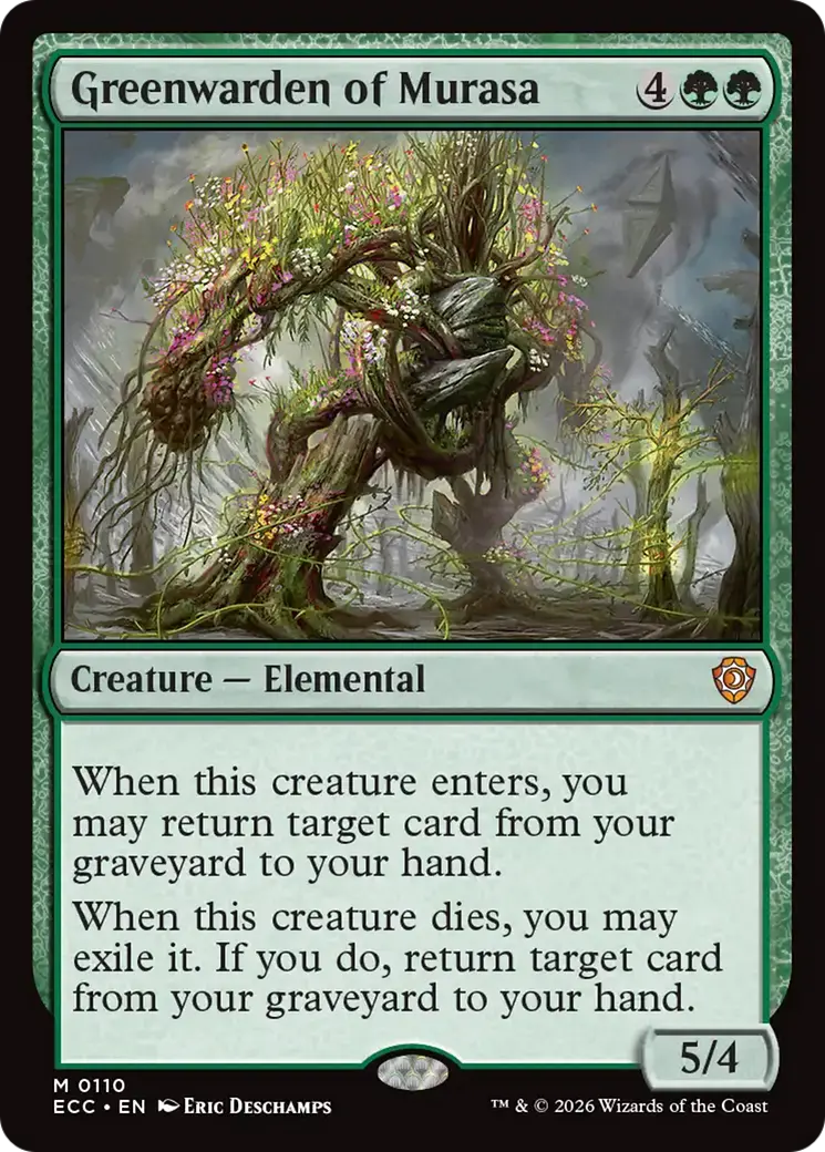 Greenwarden Of Murasa [Lorwyn Eclipsed Commander] 1